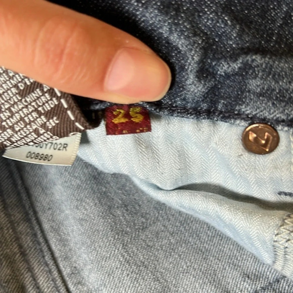7 For All Mankind Women’s‎ Size 25 ‘A’ Pocket Jeans - Picture 8 of 11